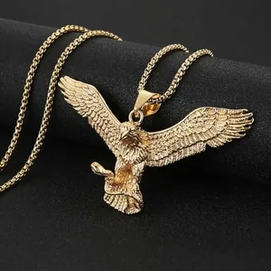 Eagle Pendant, gold-plated steel, gold, another view