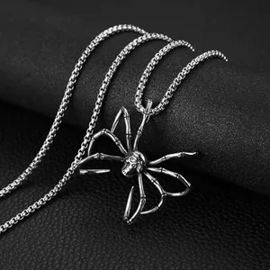 Skull Head Pendant, stainless steel, another view