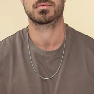 Chain, stainless steel, box link, 2–6 mm, another view