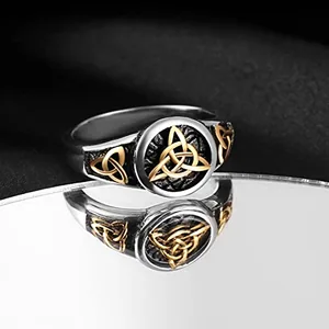 Celtic Knot Ring, stainless steel, another view