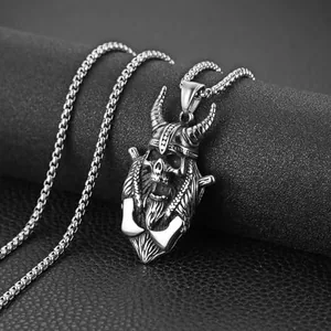 Skull Head Pendant, stainless steel, another view