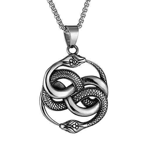 Snake Pendant, stainless steel