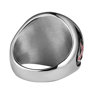 Knights Templar Ring, stainless steel, another view