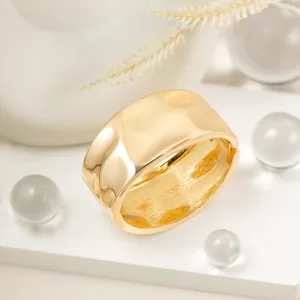 Chunky Bangle, gold-plated steel, gold, another view