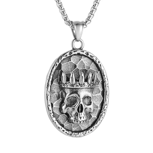 Skull Head Pendant, stainless steel