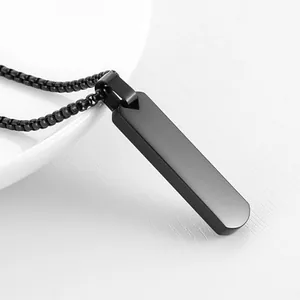 Bar Pendant, stainless steel, black, another view