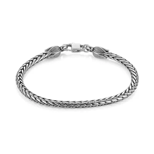 Snake Bracelet, stainless steel, snake chain, 4.5 mm