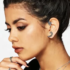 Animal Non-Piercing Ear Cuffs, stainless steel, another view