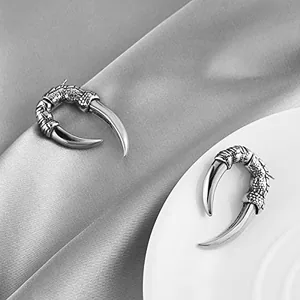 Dragon Claw Stud Earrings, stainless steel, another view