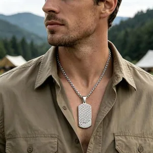 Dog Tag, stainless steel, another view