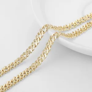 Snake Chain, gold-plated steel, Figaro link, 24 in, gold, another view