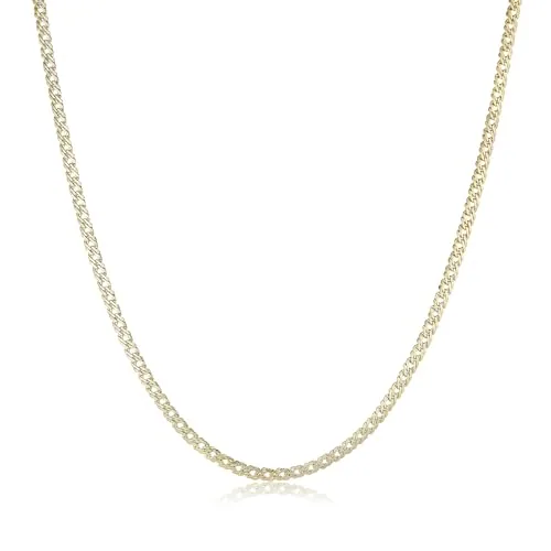 Snake Chain, gold-plated steel, Figaro link, 24 in, gold
