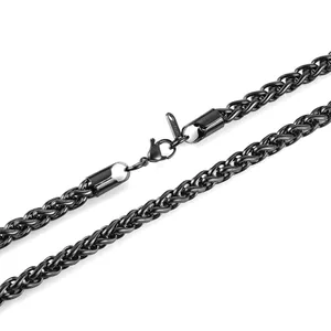 Chain, stainless steel, wheat link, 3 mm, another view