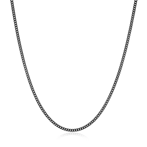 Chain, stainless steel, Cuban link, 3.5 mm