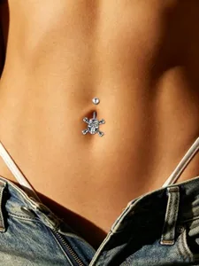 Belly Button Ring, stainless steel, another view