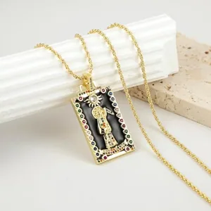 Grim Reaper Pendant, gold-plated steel, gold, another view