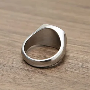Viking Nautical Compass Ring, stainless steel, another view
