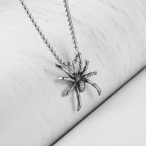 Spider Pendant, stainless steel, another view