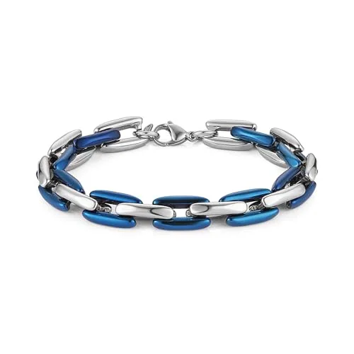 Chunky Paperclip Bracelet, stainless steel, silver