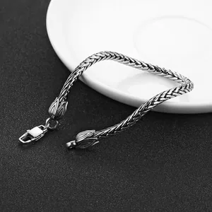 Snake Bracelet, stainless steel, snake chain, 4.5 mm, another view