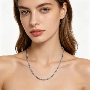 Everyday Wear Chain, stainless steel, Cuban link, 24 in, 3.5 mm, another view