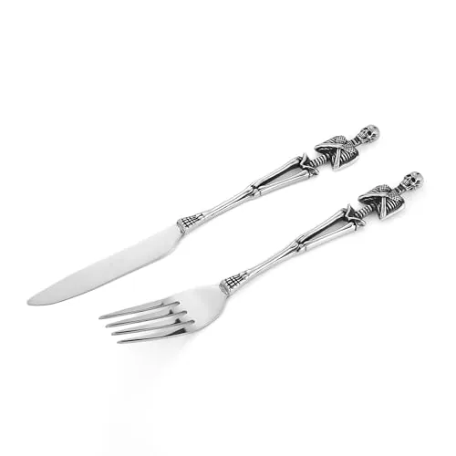 Skull Dinner Flatware Set, stainless steel