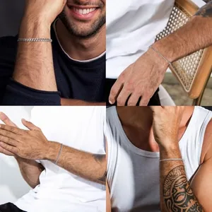 Fade Bracelet, stainless steel, Cuban chain, pack of 4, another view