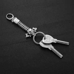 Motorcycle Keychain, stainless steel, another view