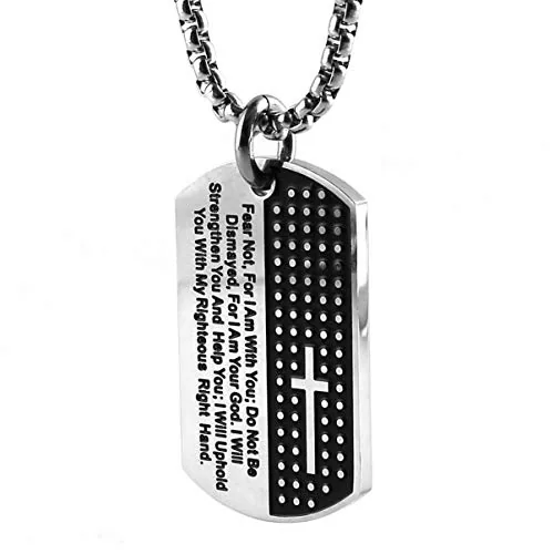 Dog Tag, stainless steel, silver