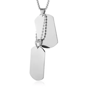 Dog Tag, stainless steel, pack of 2, another view