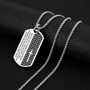 Dog Tag, stainless steel, silver, another view