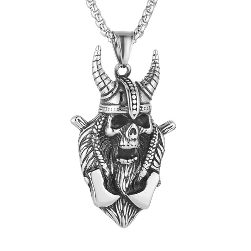 Skull Head Pendant, stainless steel
