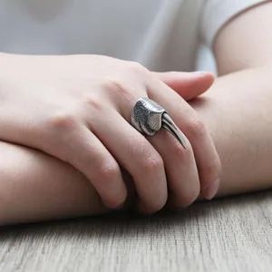Dragon Claw Ring, stainless steel, another view