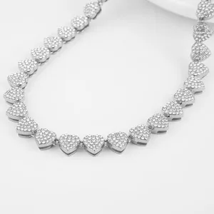 Love Hearts Pendant, alloy, silver, another view