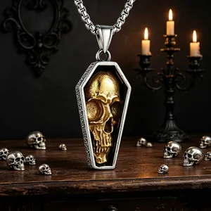 Two-Tone Pendant, stainless steel, two-tone, another view