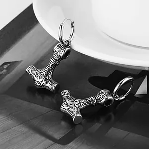 Dangle Earrings, stainless steel, another view