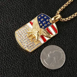 Dog Tag, gold-plated steel, gold, another view