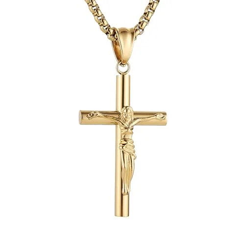 Crucifix Pendant, stainless steel