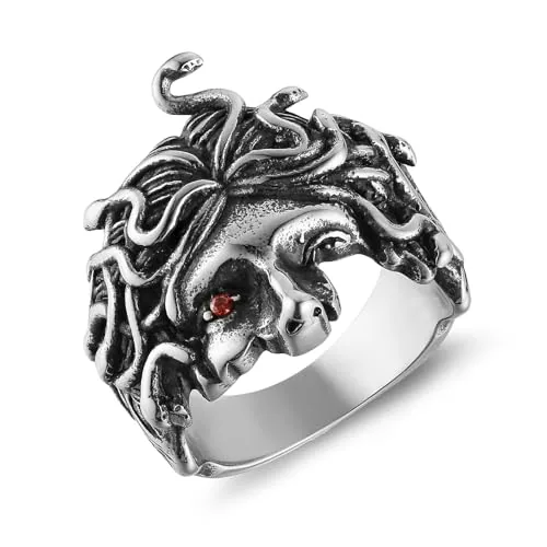 Medusa Ring, stainless steel