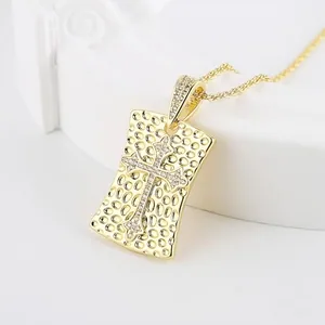 Dog Tag, gold-plated steel, 23 in, gold, another view